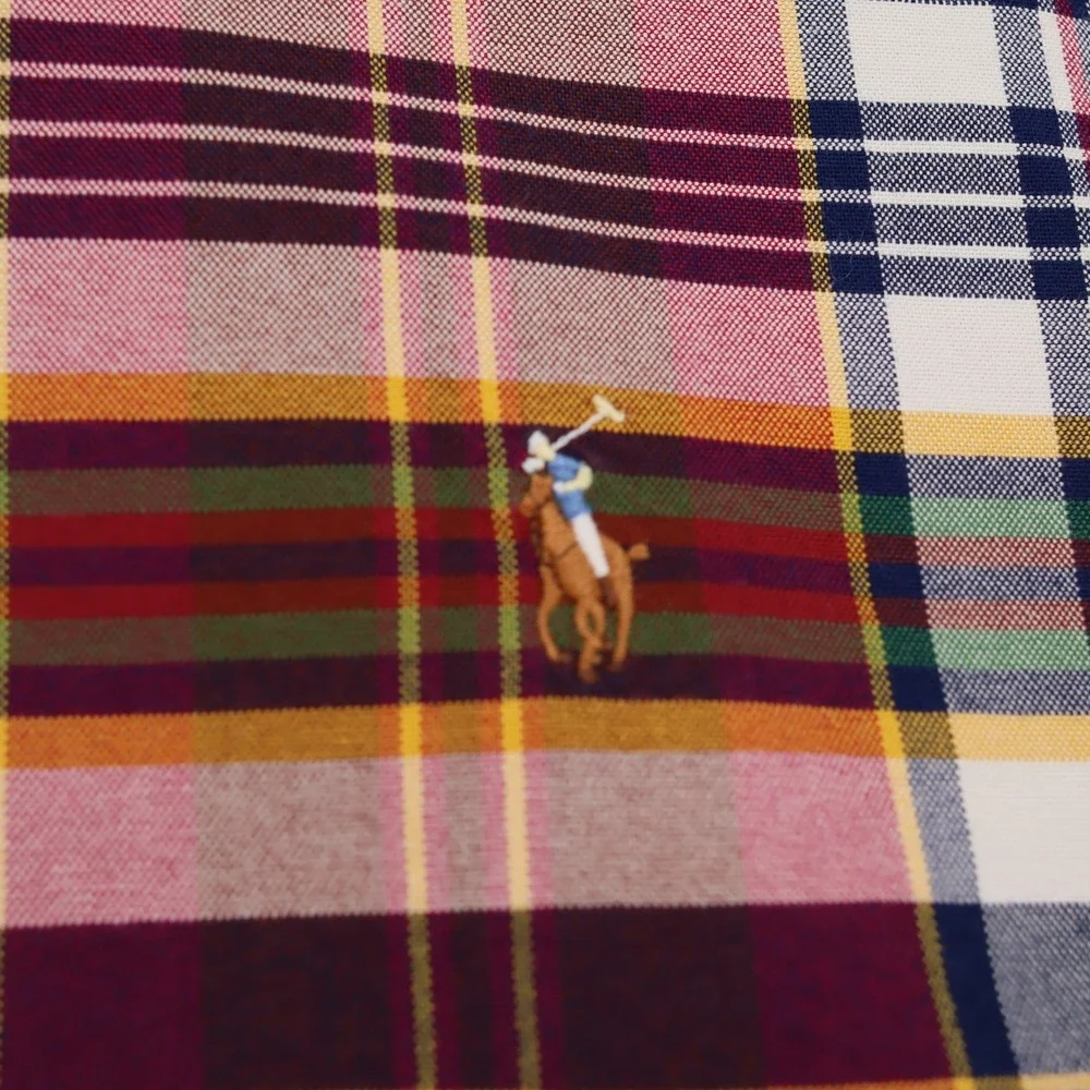 Polo Ralph Lauren Mens 3XLT Plaid Button Down Shirt Multi Color Pony Logo Tall